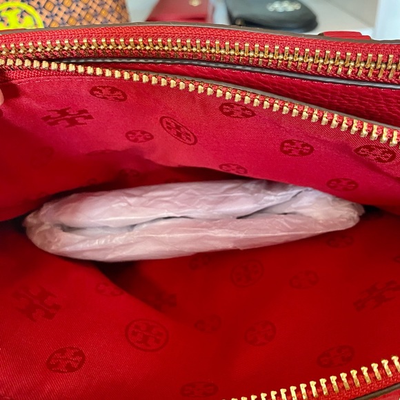 Tory Burch satchel bag/shoulder bag/crossbody bag/red/leather - Picture 13 of 15